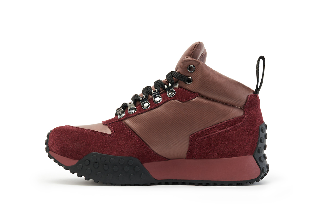 полуботинки 01145AW-0819 бордовый шерсть, фото 3